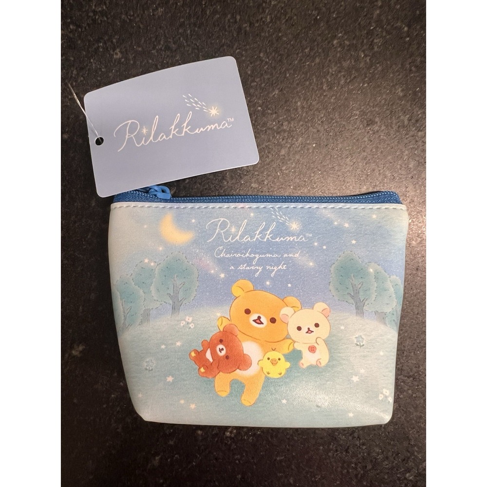 Japan San-X Rilakkuma Pouch (S) - Korilakkuma‎ Chairoikoguma Blue